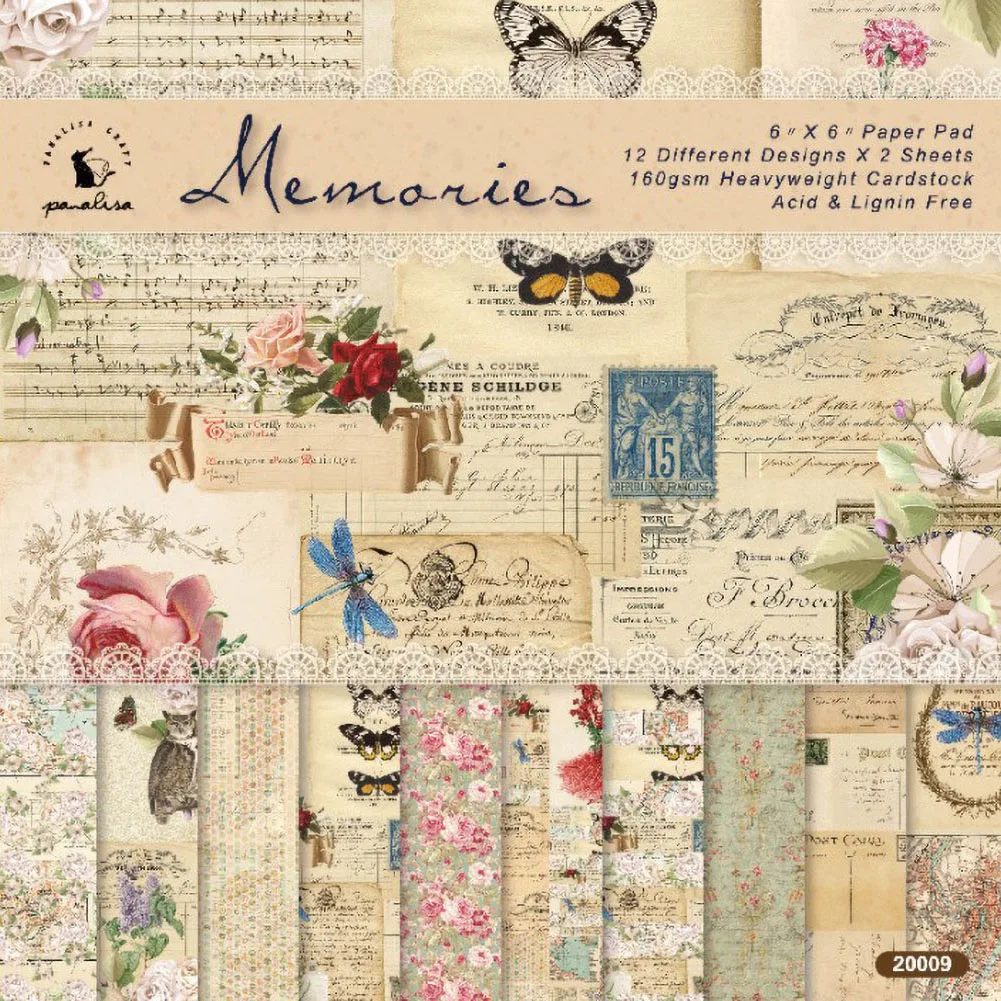 24pcs Vintage Style Patterned Paper 6 Inches Scrapbooking Paper Pack Album Background Pad Decorative Craft Paper Decorations New
24pcs Vintage Style Patterned Paper 6 Inches Scrapbooking Paper Pack Album Background Pad Decorative Craft Paper Decorations New