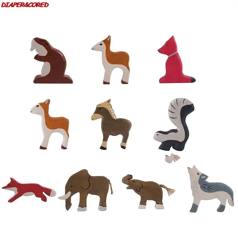 Kids Wooden Handcarft Animal Model Toy Lion Elephant Elk Blocks Nordic Style Montessori Early Educational Toys for Children
Kids Wooden Handcarft Animal Model Toy Lion Elephant Elk Blocks Nordic Style Montessori Early Educational Toys for Children