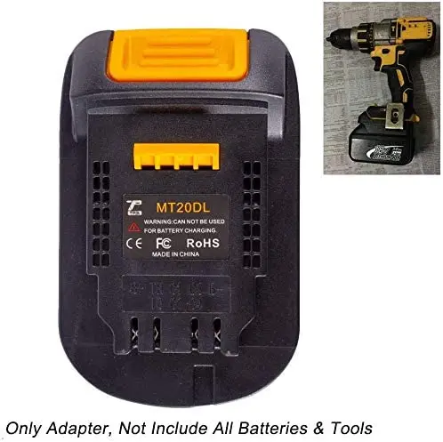 Mt20Dl Battery Adapter For Makita 18V Bl1830 Bl1860 Bl1815 Li-Ion Battery For Dewalt 18V 20V Dcb200 Li-Ion Battery Free Shipping
Mt20Dl Battery Adapter For Makita 18V Bl1830 Bl1860 Bl1815 Li-Ion Battery For Dewalt 18V 20V Dcb200 Li-Ion Battery Free Shipping