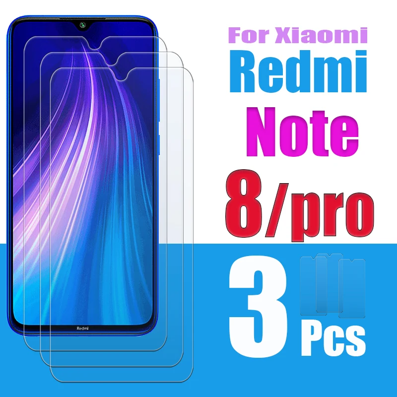 1 3 шт для xiaomi redmi note 8 pro защита экрана на mi xia xio rad note8 защитная пленка из закаленного