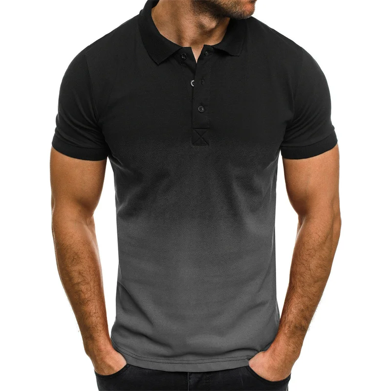 Men Polo Shirt Casual Gradient Tops Summer New Polos Shirts Mens Short Sleeve Tshirt Homme Fashion Slim Lapel Tees S-5XL
Men Polo Shirt Casual Gradient Tops Summer New Polos Shirts Mens Short Sleeve Tshirt Homme Fashion Slim Lapel Tees S-5XL