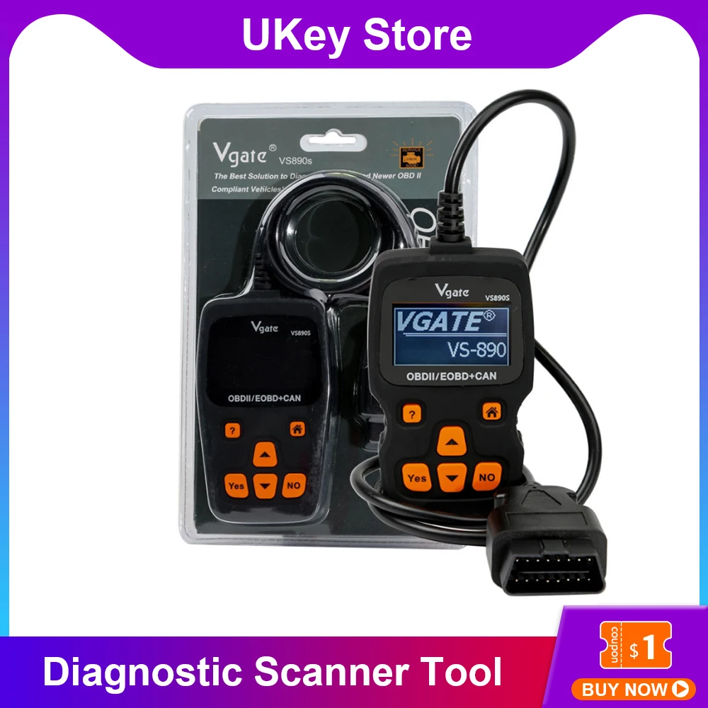 Автомобильный диагностический сканер Vgate VS890S OBD2, универсальный инструмент для считывания кодов с поддержкой протоколов OBD OBDII CAN, несколько ...
Автомобильный диагностический сканер Vgate VS890S OBD2, универсальный инструмент для считывания кодов с поддержкой протоколов OBD OBDII CAN, несколько ...