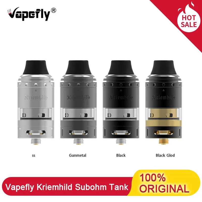 Оригинальный Vapefly Kriemhild SubOhm бак 5 мл 26 мм одна и тройная катушка 810 капельный
