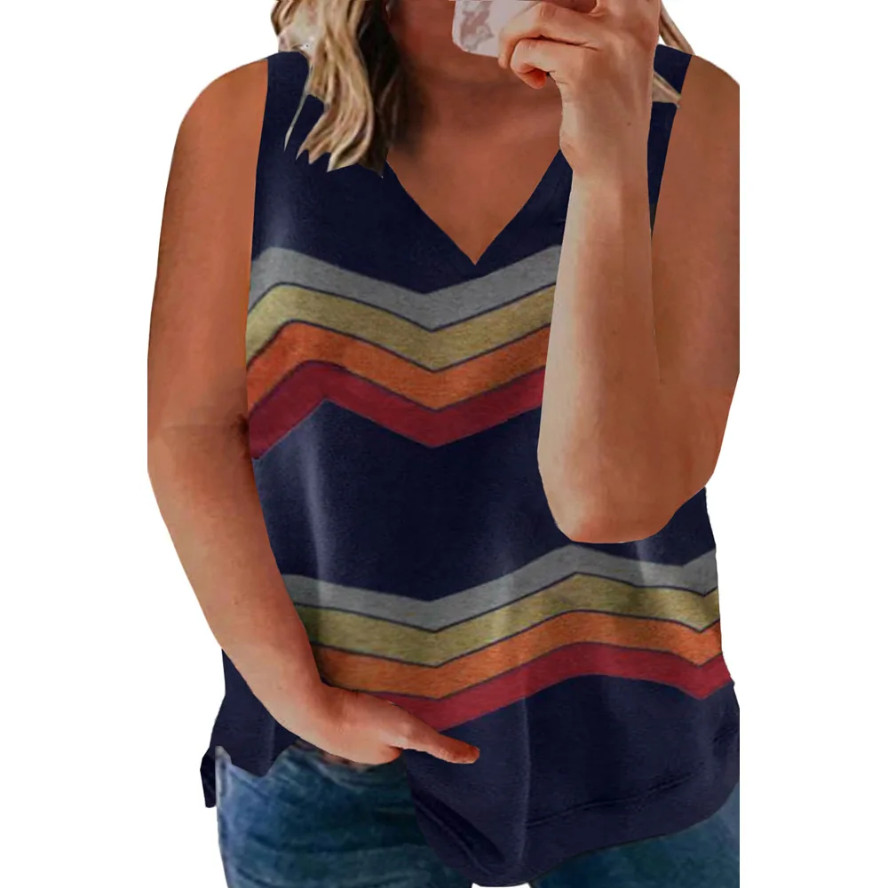 Women's Summer Tank Top Plus Size Woman's Clothing 4XL Tops Woman's Blouse Stripe V-Neck Casual Shirt Fariy Grunge
Women's Summer Tank Top Plus Size Woman's Clothing 4XL Tops Woman's Blouse Stripe V-Neck Casual Shirt Fariy Grunge