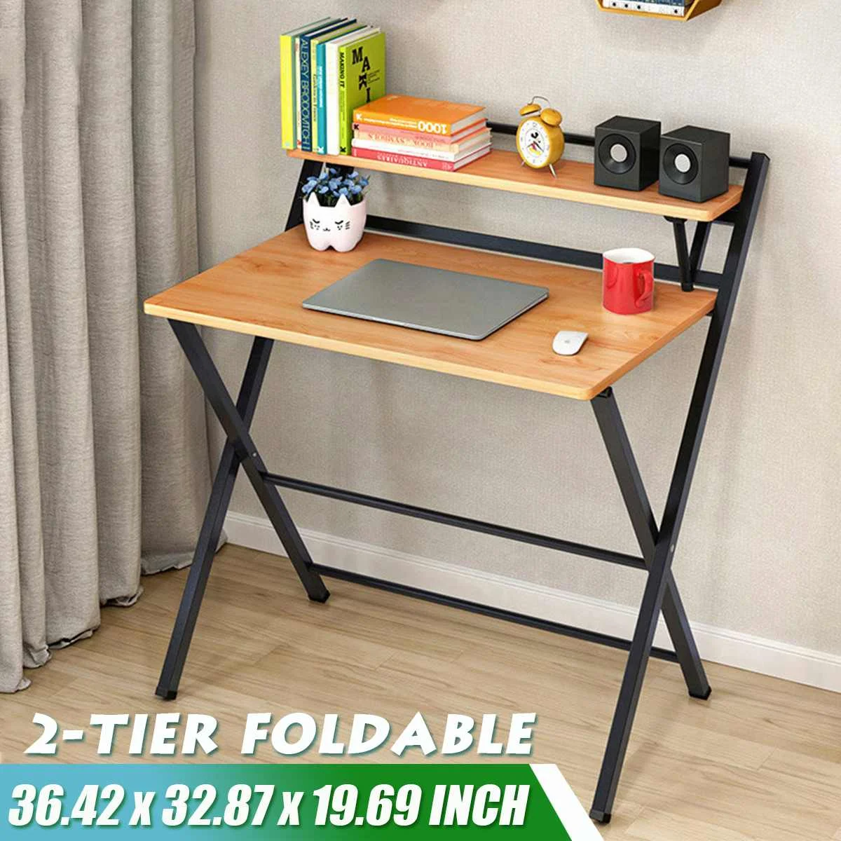 2-Tier Computer Desk Desktop Folding Table Secretary Bedroom Student Desk Is Contracted And Contemporary Household Small Table
2-Tier Computer Desk Desktop Folding Table Secretary Bedroom Student Desk Is Contracted And Contemporary Household Small Table