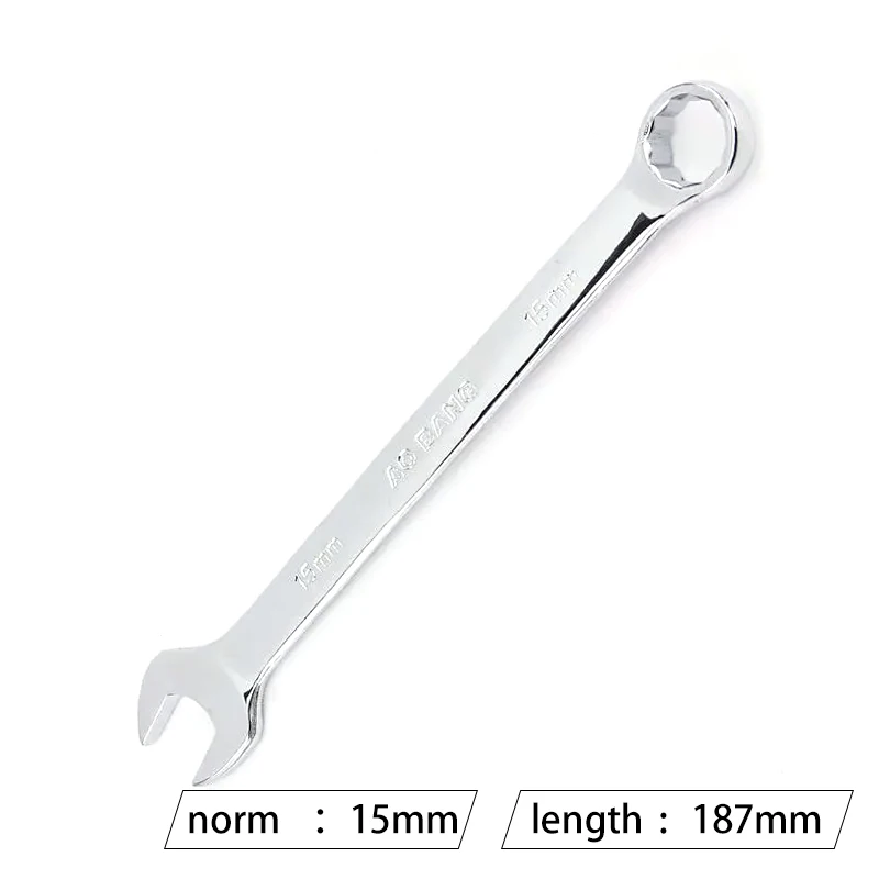 15mm Open End Combination Wrench Portable Hexagon Wrench Combination Car Repair Hand Tool Hardware Tool 1 Piece
15mm Open End Combination Wrench Portable Hexagon Wrench Combination Car Repair Hand Tool Hardware Tool 1 Piece