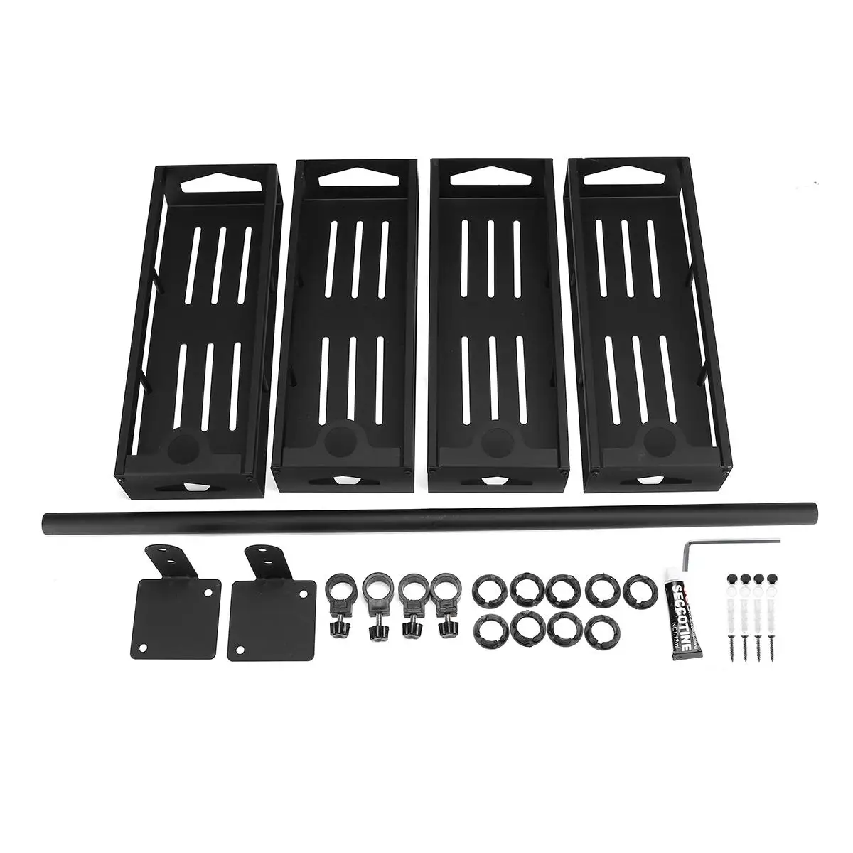 2/4 Layers Kitchen Storage Rack Rotating Spice Rack Wall-mounted Corner Space Saving Organization Shelf Height Adjustable 
2/4 Layers Kitchen Storage Rack Rotating Spice Rack Wall-mounted Corner Space Saving Organization Shelf Height Adjustable