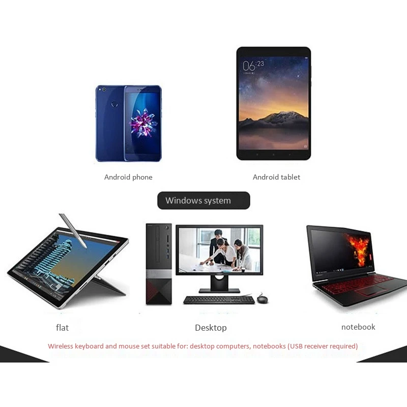 Ultra-Thin Bluetooth Keyboard 5.0 Mouse Bluetooth 5.2, Suitable for Android / IOS / Windows Support Bluetooth Devices
Ultra-Thin Bluetooth Keyboard 5.0 Mouse Bluetooth 5.2, Suitable for Android / IOS / Windows Support Bluetooth Devices