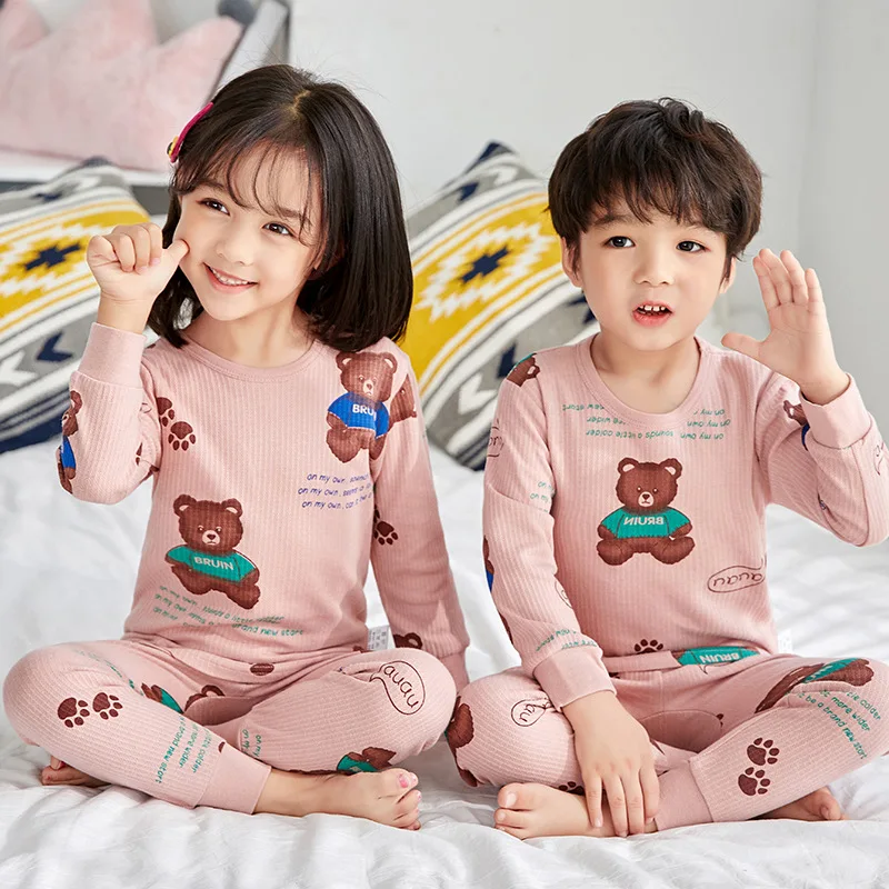 Boys Girls Pajamas 2021 Long-sleeved Children's Clothing Sets Animal Bear Pyjamas Kids Cotton Sleepwear for 2 4 6 8 10 12Years
Boys Girls Pajamas 2021 Long-sleeved Children's Clothing Sets Animal Bear Pyjamas Kids Cotton Sleepwear for 2 4 6 8 10 12Years