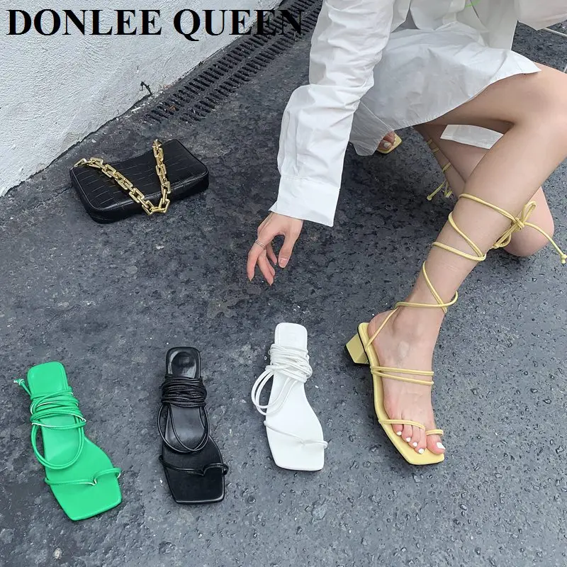 Brand Women Sandals High Heel Lace Up Sandal Cross-tied Summer Shoes 2021 New Fashion Gladiator Sandal Narrow Band Zapatos Mujer
Brand Women Sandals High Heel Lace Up Sandal Cross-tied Summer Shoes 2021 New Fashion Gladiator Sandal Narrow Band Zapatos Mujer