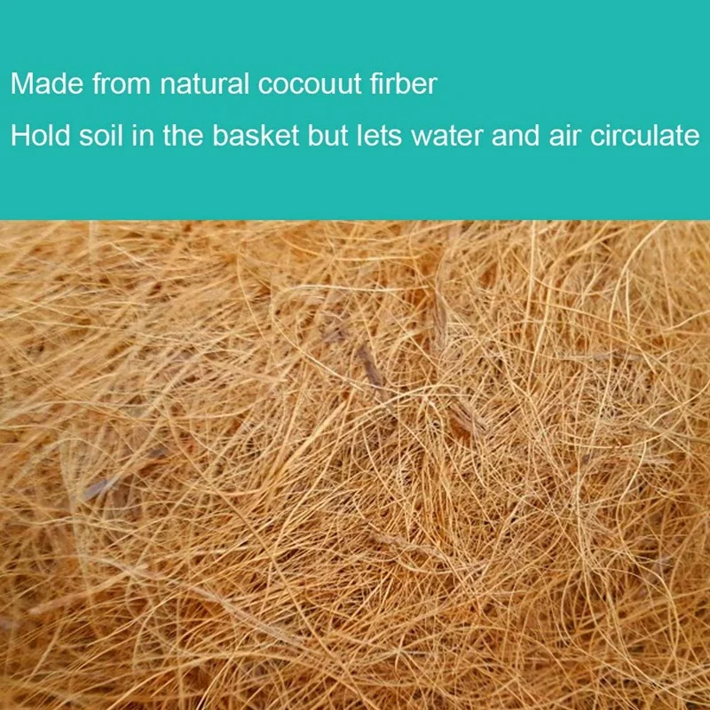 Coco Liners for Planters 14 Inch,4PCS Circle Replacement Plant Basket Liners Coco Fiber Liner for Hanging Basket
Coco Liners for Planters 14 Inch,4PCS Circle Replacement Plant Basket Liners Coco Fiber Liner for Hanging Basket