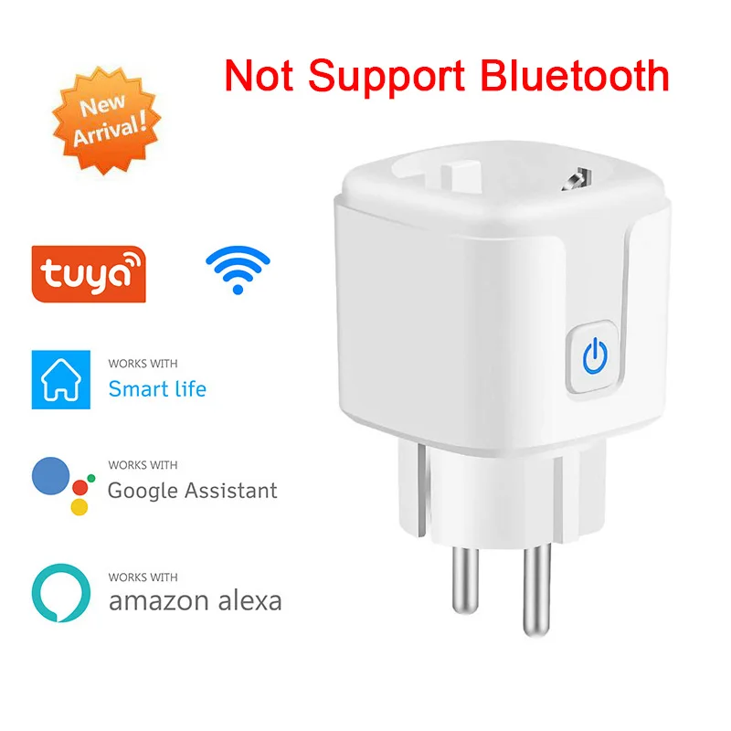 Смарт разъем Wi Fi и Bluetooth Сопряжение розетка ЕС 16A Мощность монитор Функция времени