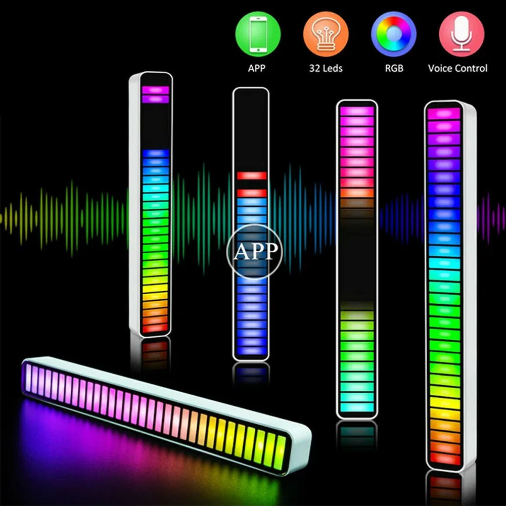 32LED RGB Voice Activated Rhythm Light Bar Music Car Party Strip Ambient Lamp Adjustable Car RGB Music Rhythm Lights
32LED RGB Voice Activated Rhythm Light Bar Music Car Party Strip Ambient Lamp Adjustable Car RGB Music Rhythm Lights