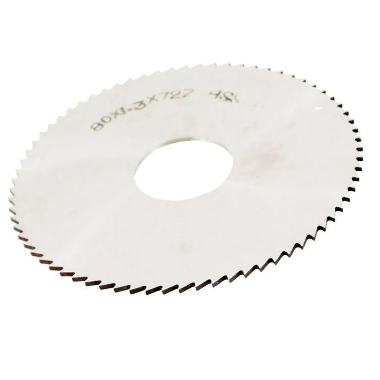 80mm OD Thickness 1.2mm HSS 72T Slitting Saw Blade Cutting Tool