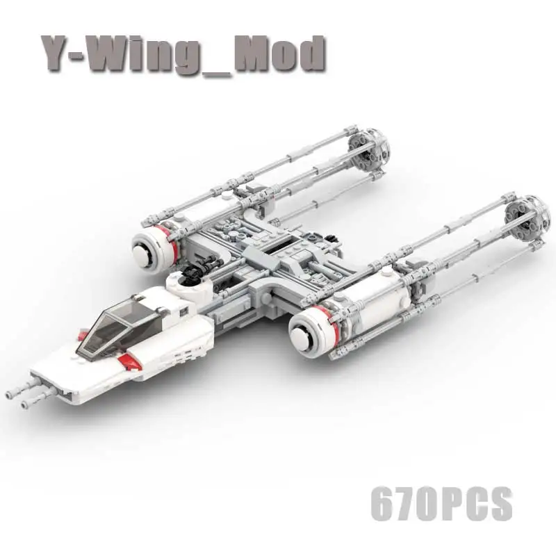 Star series Wars resistance Y wing (BTA-NR2Y wing starfighter) model building blocks, MOC brick gift children's toy
Star series Wars resistance Y wing (BTA-NR2Y wing starfighter) model building blocks, MOC brick gift children's toy