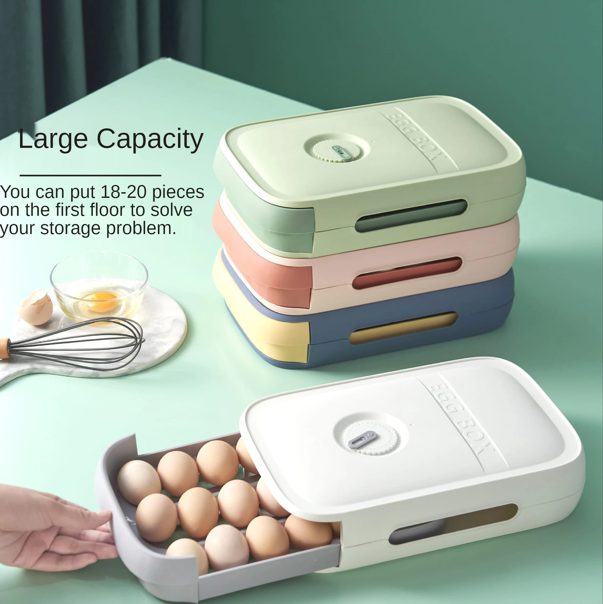 2021 New Refrigerator Egg Holder Organizer Box Food Container Convenient Eggs Storage Boxes Durable Drawer Case Kitchen Product
2021 New Refrigerator Egg Holder Organizer Box Food Container Convenient Eggs Storage Boxes Durable Drawer Case Kitchen Product