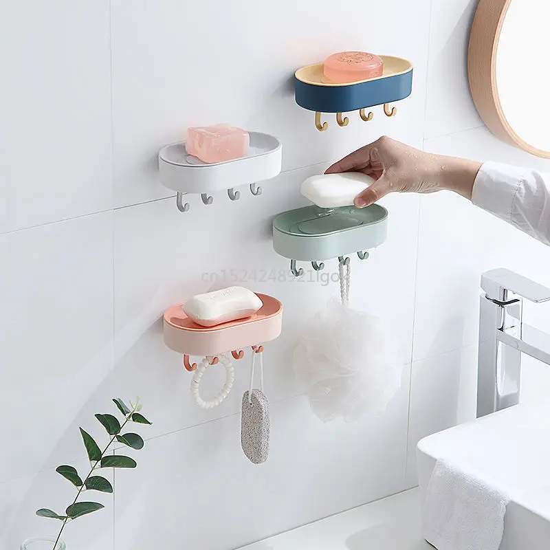 Multifunctional Soap Box Perforated Wall-mounted Household Soap Box Sucker Drain Toilet Bathroom Shelf
Multifunctional Soap Box Perforated Wall-mounted Household Soap Box Sucker Drain Toilet Bathroom Shelf