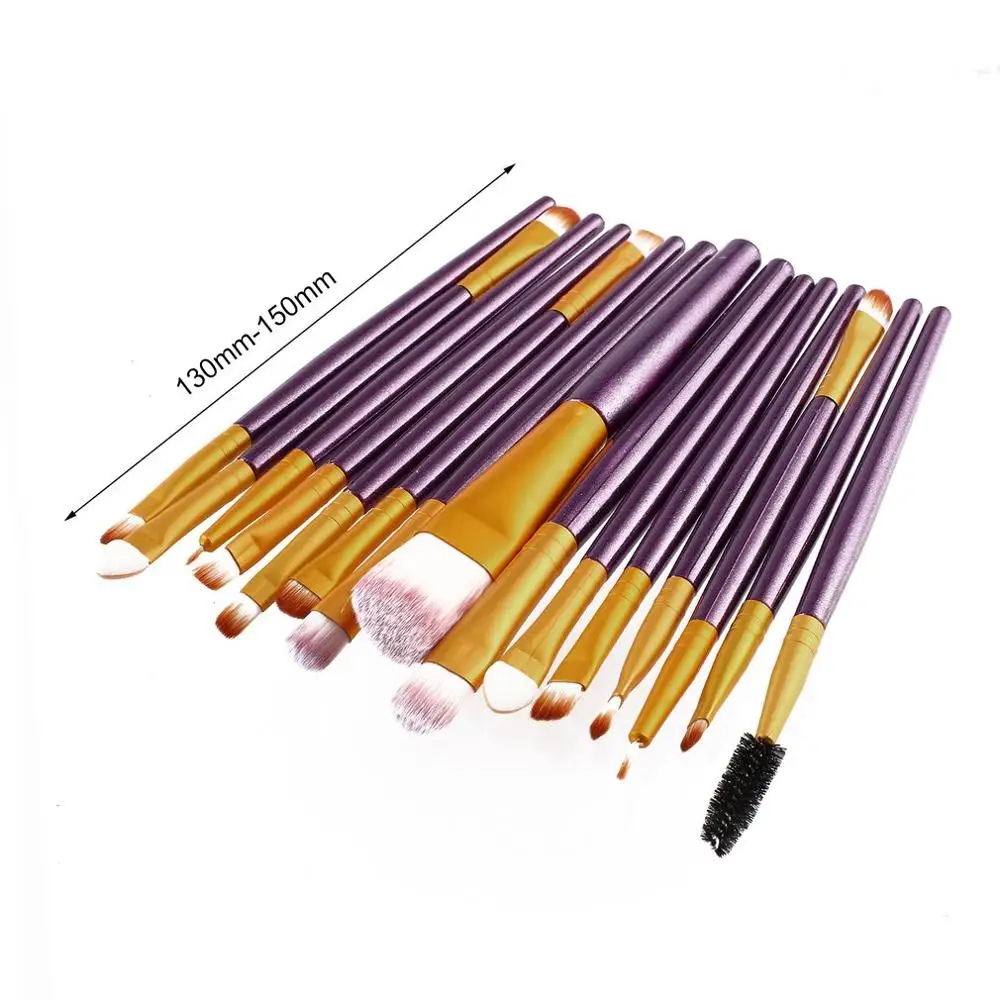 15pcs/set Pro Makeup Brush Kit Eyelash Lip Foundation Powder Eye Shadow Brow Eyeliner Brush Cosmetic Make Up Brush Beauty Tool
15pcs/set Pro Makeup Brush Kit Eyelash Lip Foundation Powder Eye Shadow Brow Eyeliner Brush Cosmetic Make Up Brush Beauty Tool