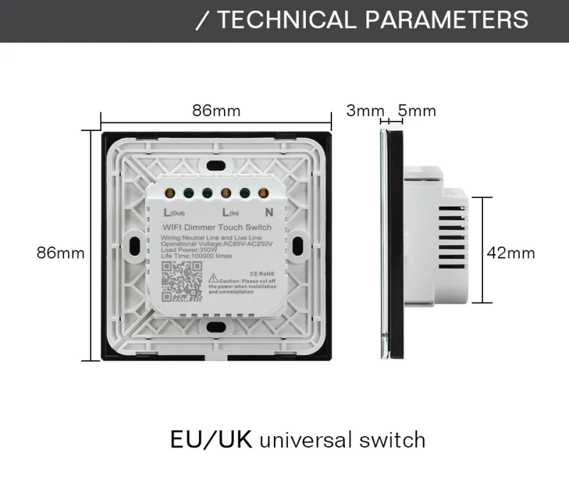 EU/UK Tuya ZigBee3.0 Smart WIFI Wall Touch Switch Dimmer Fan Curtain Switch Smart Life Work With Alexa Google Home Smart Home
EU/UK Tuya ZigBee3.0 Smart WIFI Wall Touch Switch Dimmer Fan Curtain Switch Smart Life Work With Alexa Google Home Smart Home