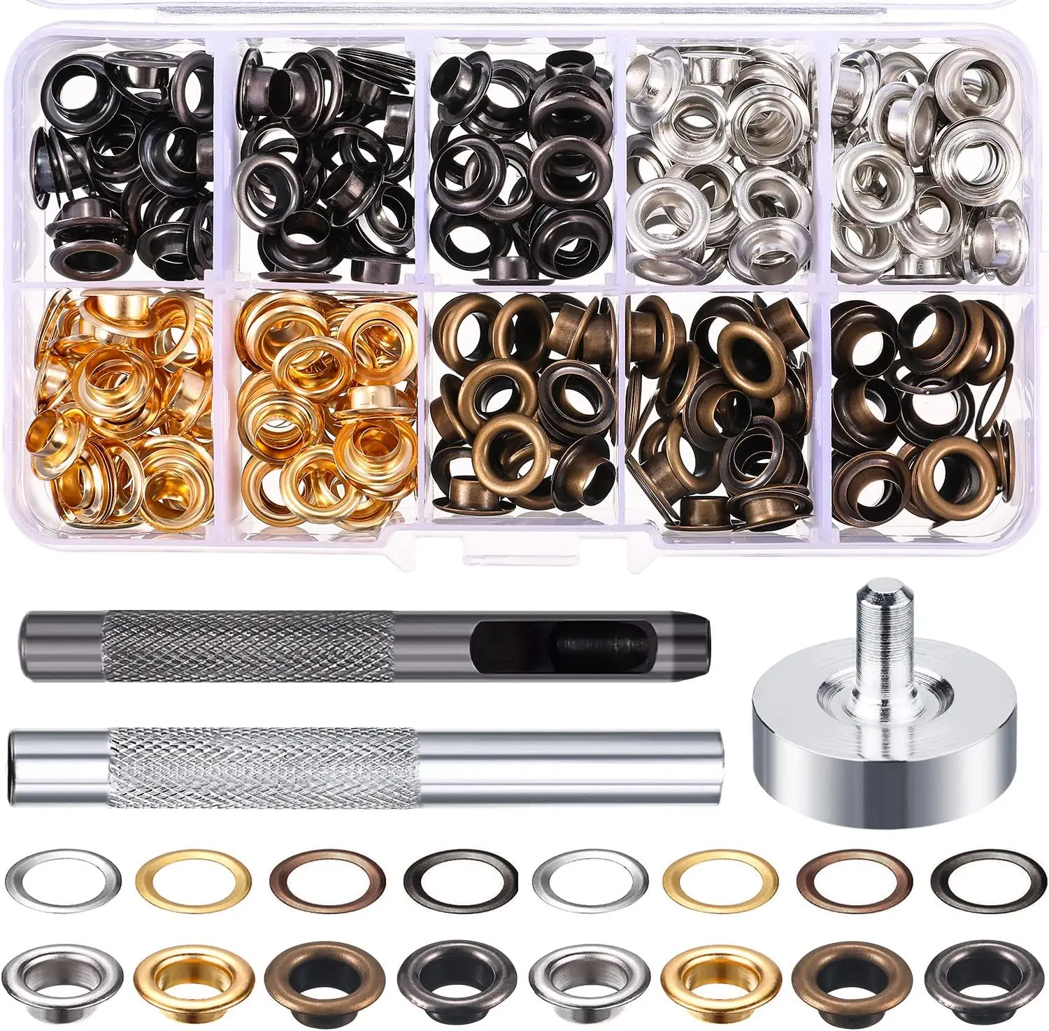 6mm Metal Eyelet with Washer Buttons Buckles Leather Craft Repair Grommet Round Eye Rings For Shoes Bag Clothing Hat DIY Kits
6mm Metal Eyelet with Washer Buttons Buckles Leather Craft Repair Grommet Round Eye Rings For Shoes Bag Clothing Hat DIY Kits
