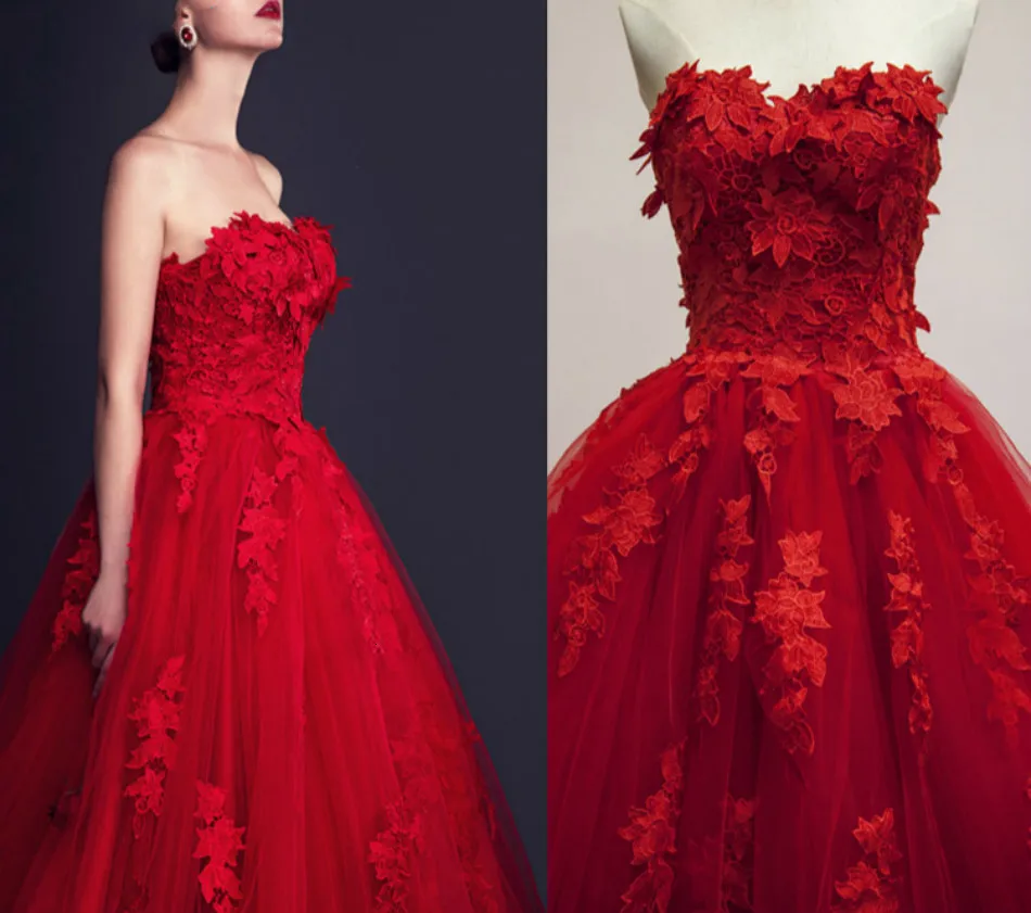 Tulle Satin Decent Ball Gowns Red Long Floral Evening Floor Length Engagement Dresses Formal Dress Robe Sirene Longue
Tulle Satin Decent Ball Gowns Red Long Floral Evening Floor Length Engagement Dresses Formal Dress Robe Sirene Longue