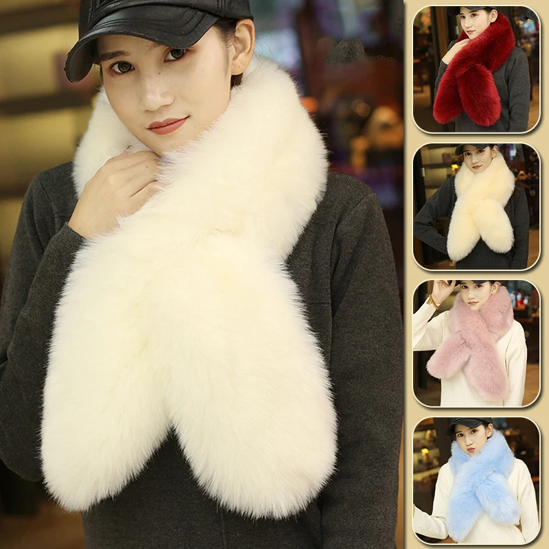 Cross Fur Scarf Women 2021 Hot Sale Korean Style Imitation Rabbit Fur Collar Faux Fur Thick Warm All-Match Scarf Skiing Sport 
Cross Fur Scarf Women 2021 Hot Sale Korean Style Imitation Rabbit Fur Collar Faux Fur Thick Warm All-Match Scarf Skiing Sport