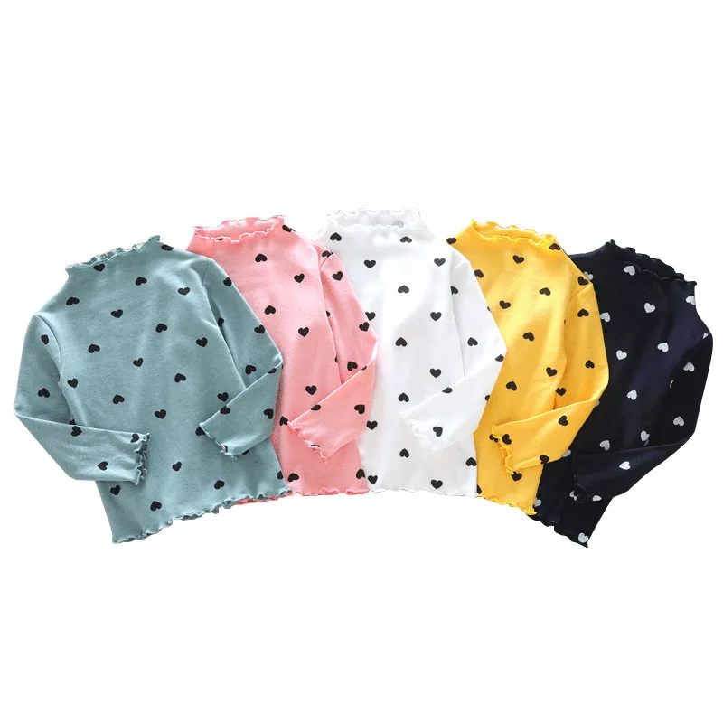 2021 Fall Girl T-shirt Base T-shirt Top Polka Dot T-shirt Baby Girl Solid Color Long Sleeve T-shirt Children O-neck Cotton Shirt
2021 Fall Girl T-shirt Base T-shirt Top Polka Dot T-shirt Baby Girl Solid Color Long Sleeve T-shirt Children O-neck Cotton Shirt