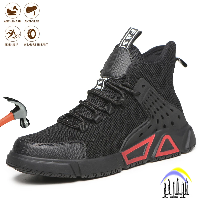 Men's Safety Shoes Male Work Boot Steel Toe Indestructible Work Shoes Anti-piercing Working Sneakers Lightweight Protective Shoe
Men's Safety Shoes Male Work Boot Steel Toe Indestructible Work Shoes Anti-piercing Working Sneakers Lightweight Protective Shoe
