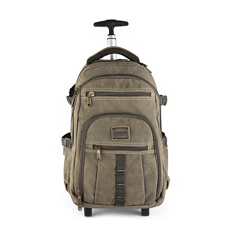 Men Cabin Rolling Luggage Bag with wheels Canvas Trolley bags Baggage Bag wheeled backpack for women carry on luggage suitcase
Men Cabin Rolling Luggage Bag with wheels Canvas Trolley bags Baggage Bag wheeled backpack for women carry on luggage suitcase