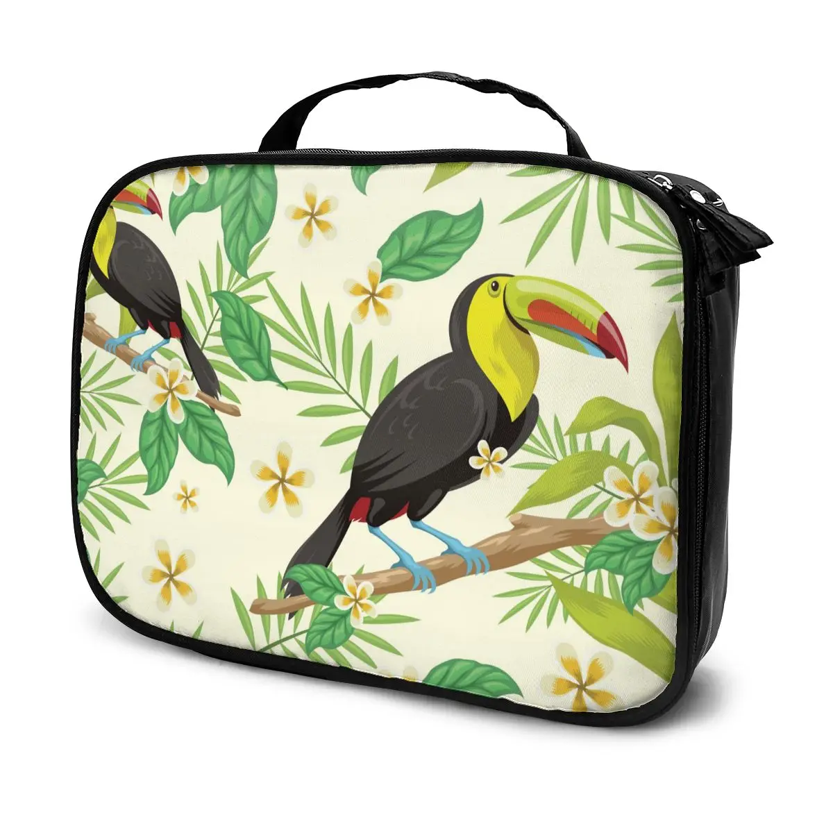 Portable Women Make Up Cosmetic Bag Tropical Leaves Birds Waterproof Travel Beauty Case Organizer Toiletry Kit Bag Wash Pouch
Portable Women Make Up Cosmetic Bag Tropical Leaves Birds Waterproof Travel Beauty Case Organizer Toiletry Kit Bag Wash Pouch