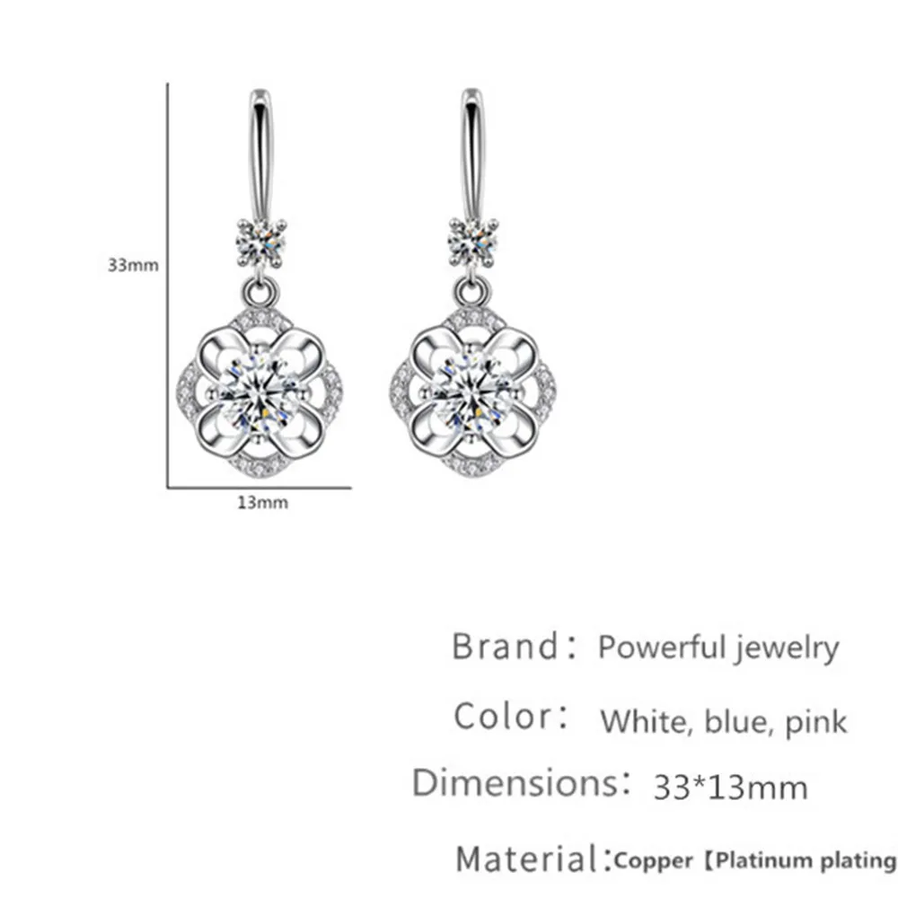 925 Sterling Silver New Woman Fashion Jewelry High Quality Crystal Zircon Hook Type Long Tassel Flower Earrings
925 Sterling Silver New Woman Fashion Jewelry High Quality Crystal Zircon Hook Type Long Tassel Flower Earrings