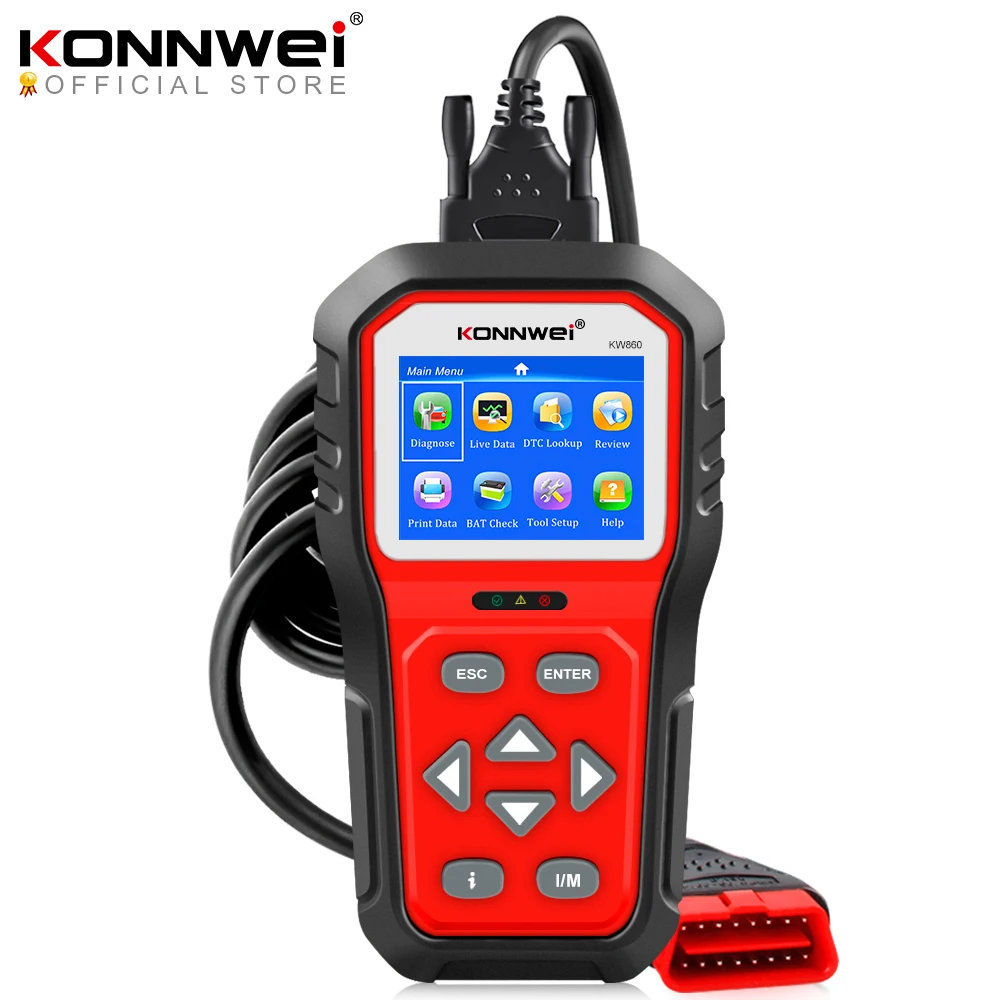 KONNWEI KW860 OBD2 автомобильный сканер Obd 2 Автомобильный диагностический инструмент