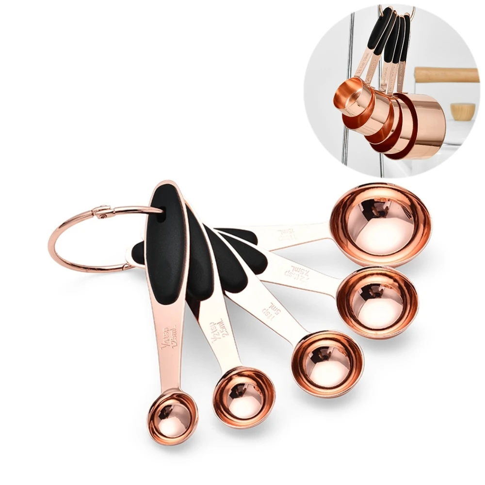 5Pcs Plated Copper Stainless Steel Measuring Cup Bartending Measuring Spoon Tool 
5Pcs Plated Copper Stainless Steel Measuring Cup Bartending Measuring Spoon Tool
