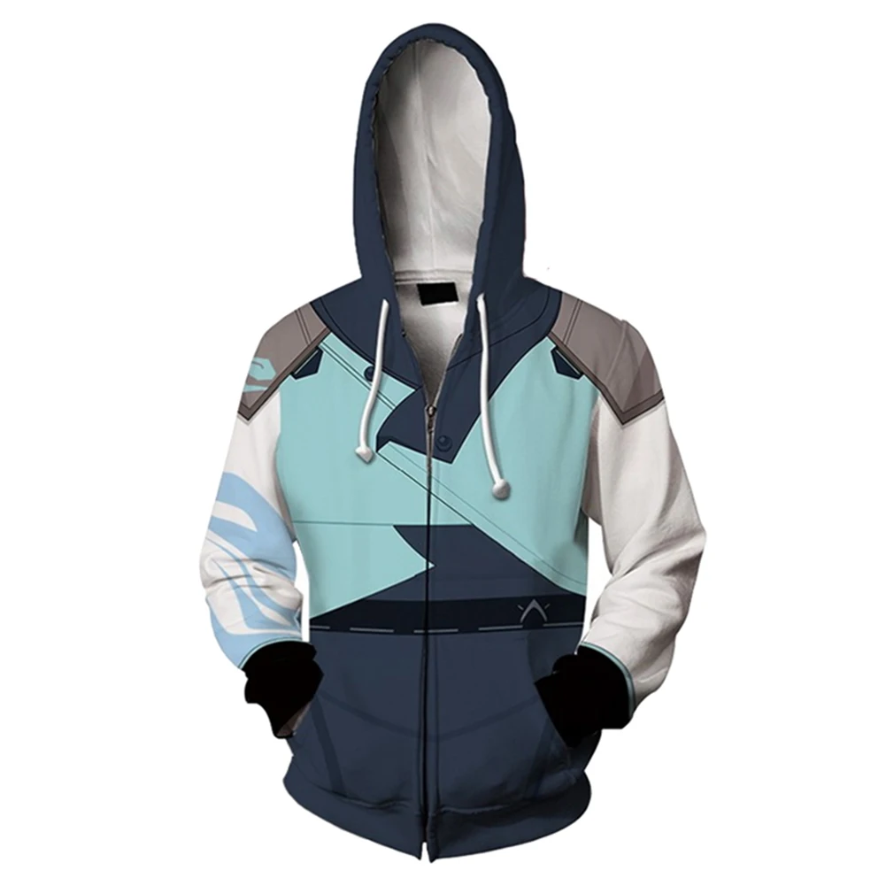 Print Sweatshirt Zipper Jacket Coat Valorant Jett Cosplay Zip Up Hoodies Adult Hooded Overcoat Loose Cosplay Costumes
Print Sweatshirt Zipper Jacket Coat Valorant Jett Cosplay Zip Up Hoodies Adult Hooded Overcoat Loose Cosplay Costumes