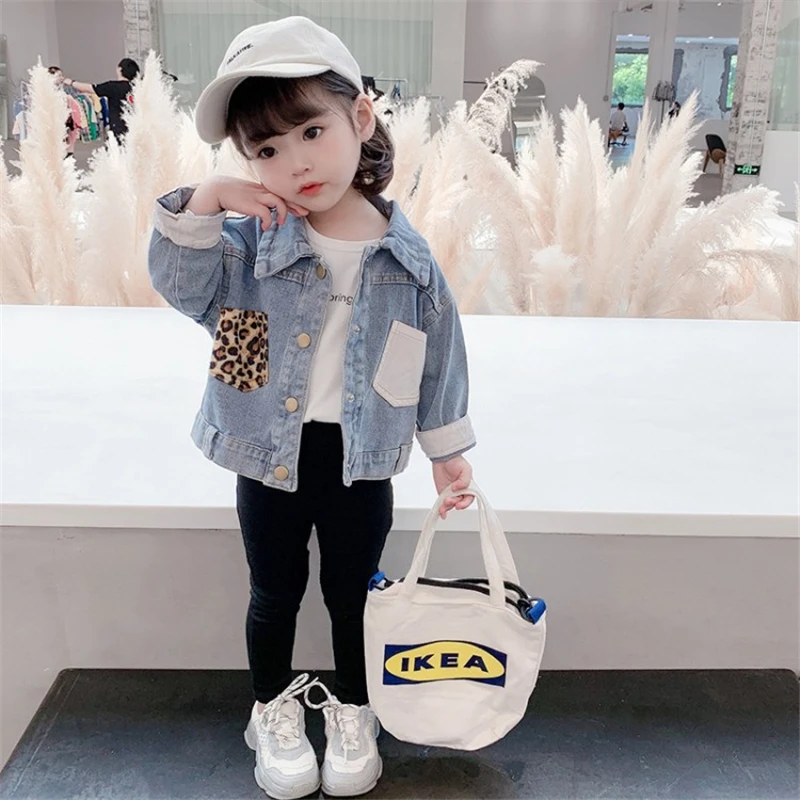 Leopard Jean Spring Autumn Coat Girls Kids Outerwear Teenage Top Children Clothes Costume Evening Party High Quality
Leopard Jean Spring Autumn Coat Girls Kids Outerwear Teenage Top Children Clothes Costume Evening Party High Quality