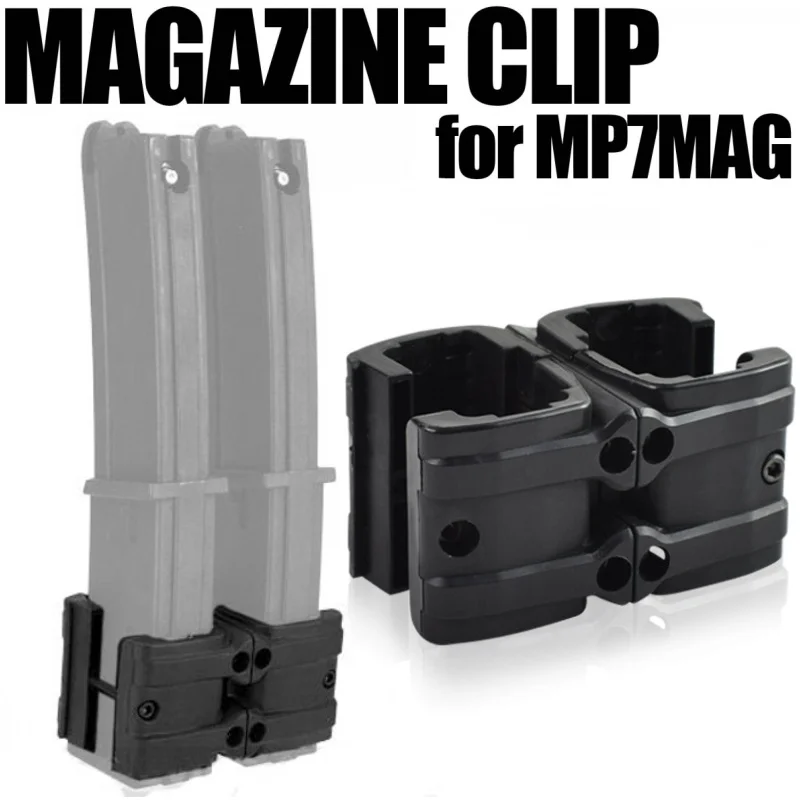 Airsoft MP7 Double Rifle Magazine Clip Gun Maglink Coupler Tactical Magazine Parallel Connector Military Hunting Accessories
Airsoft MP7 Double Rifle Magazine Clip Gun Maglink Coupler Tactical Magazine Parallel Connector Military Hunting Accessories