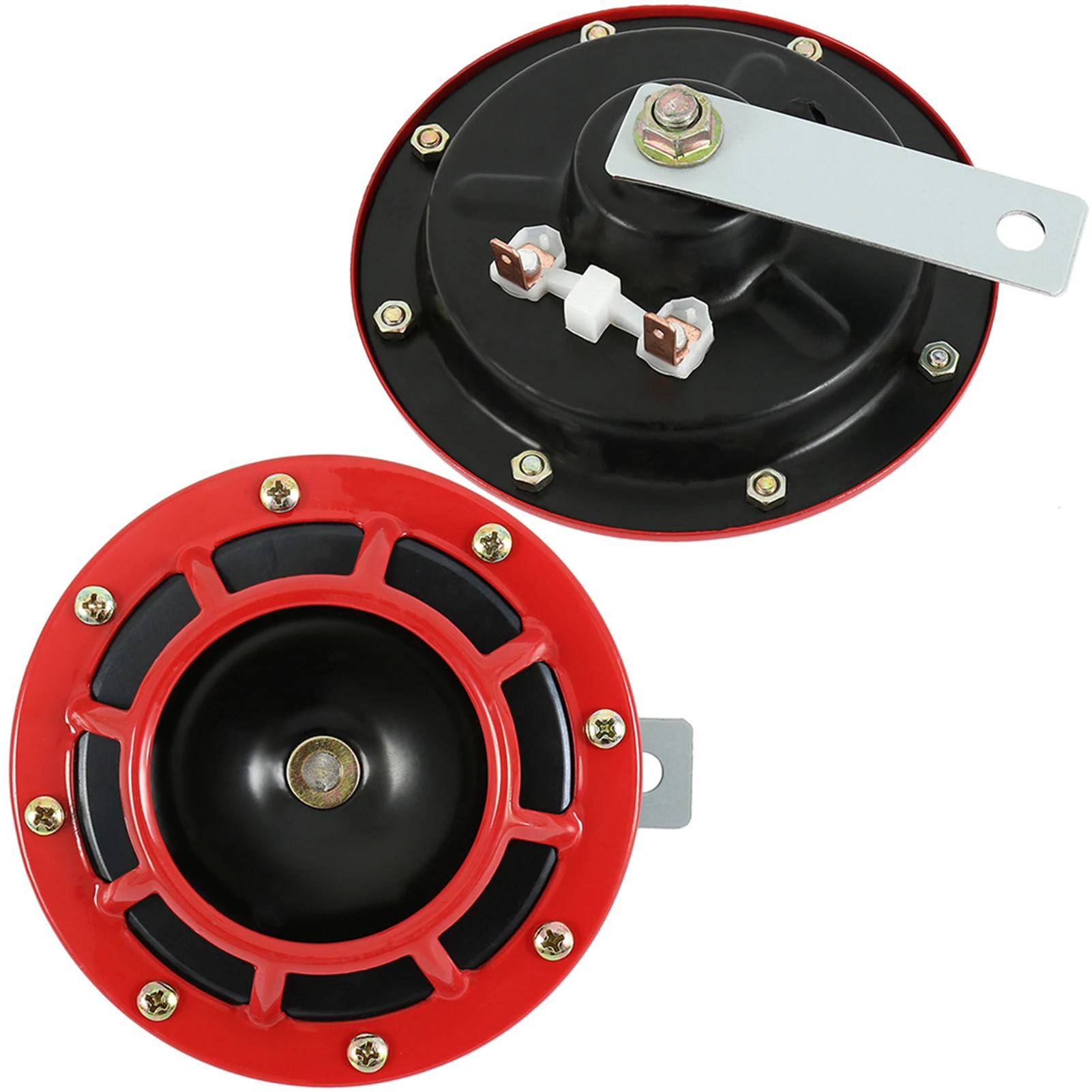 2pcs Waterproof Motorcycle Horn 12V Red Universal Air Horn Super Loud Electric Blast Tone Car Horn Loud Loudspeaker Basin
2pcs Waterproof Motorcycle Horn 12V Red Universal Air Horn Super Loud Electric Blast Tone Car Horn Loud Loudspeaker Basin