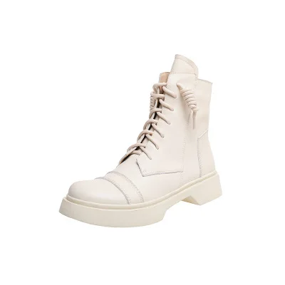 2020 Autumn / Winter New Fashion Thick-Soled Casual Martin Boots Beige Round Thick Heel Lace-Up Side Zipper Short Boots Women
2020 Autumn / Winter New Fashion Thick-Soled Casual Martin Boots Beige Round Thick Heel Lace-Up Side Zipper Short Boots Women