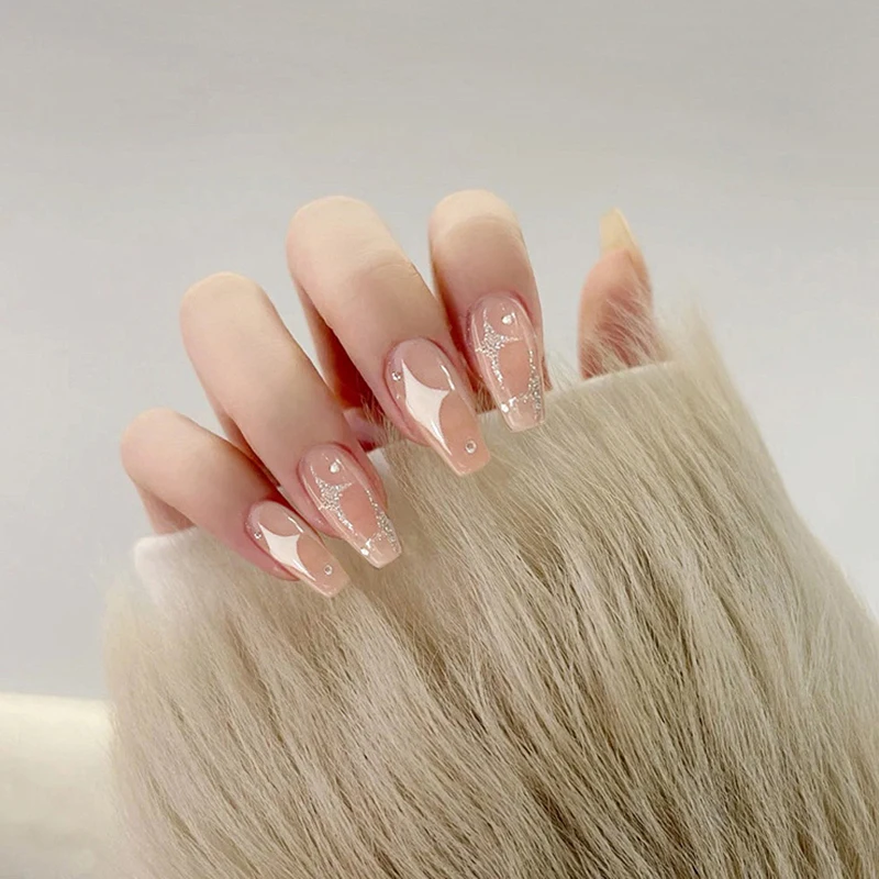 24pcs Star Shape Wear Long Paragraph Fashion Manicure Patch False Nails Save Time Wearable Nail Patch TU45889
24pcs Star Shape Wear Long Paragraph Fashion Manicure Patch False Nails Save Time Wearable Nail Patch TU45889