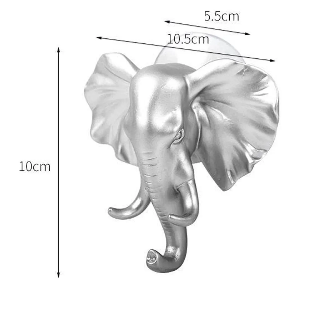 1 шт. настенный крючок-вешалка для полотенец с головой слона |