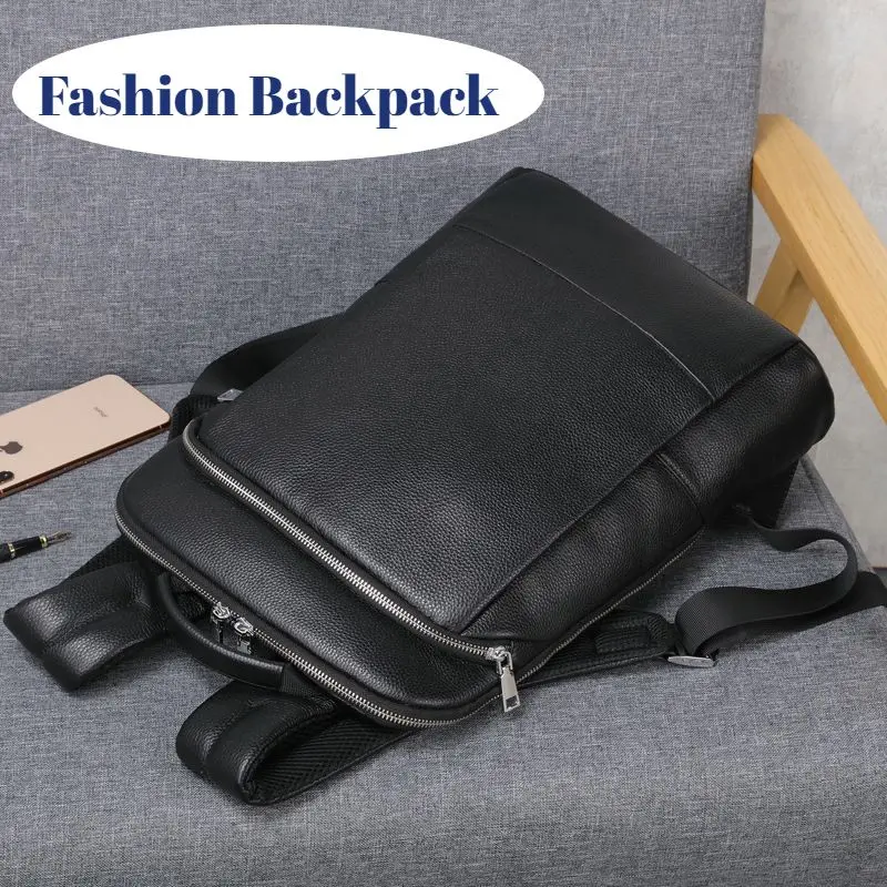 100% Cow Genuine Leather Thin Men Backpacks Real Natural Leather Student Backpack Luxury Brand Large Fashion Computer Laptop Bag
100% Cow Genuine Leather Thin Men Backpacks Real Natural Leather Student Backpack Luxury Brand Large Fashion Computer Laptop Bag