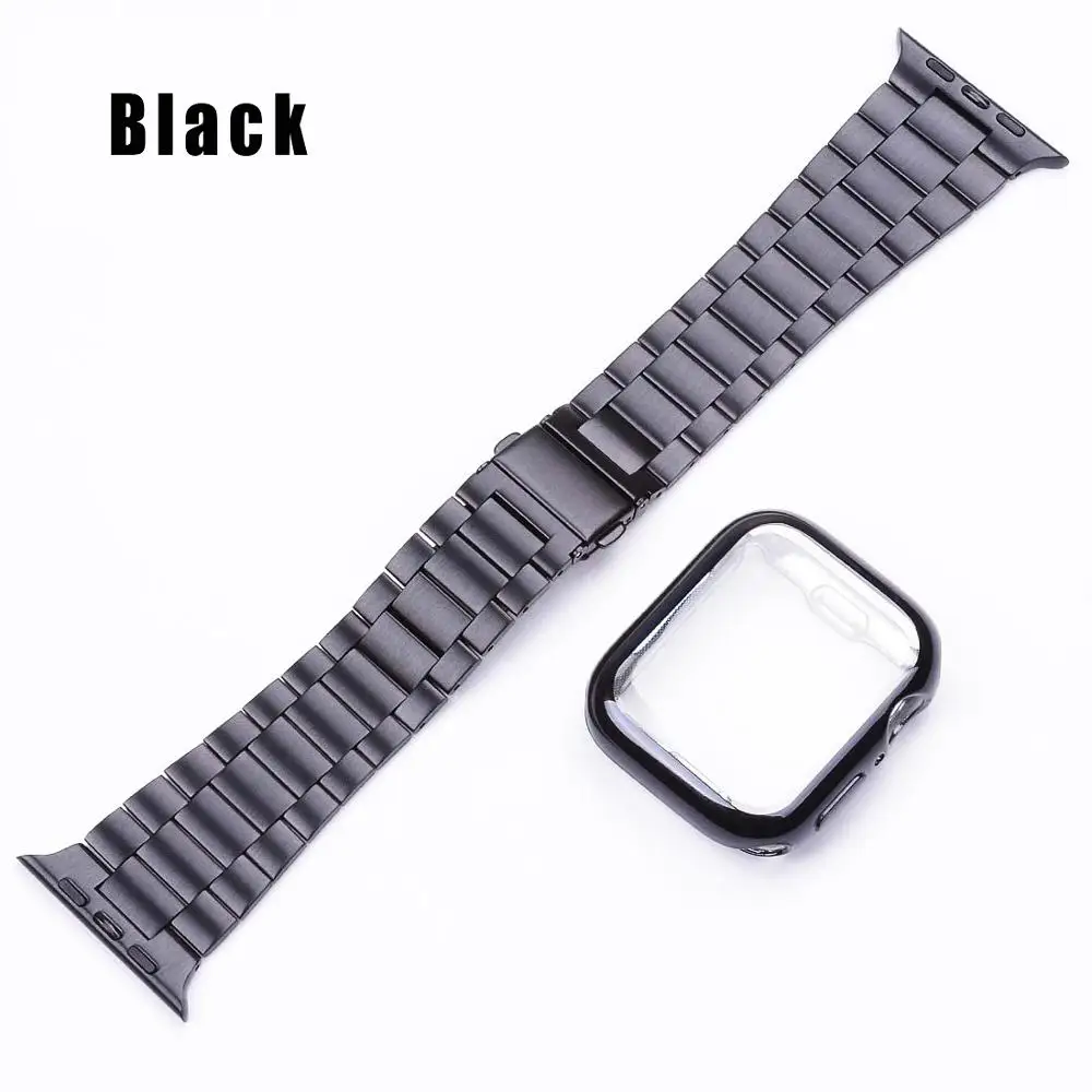 Case+strap for Apple Watch band 44 mm 40mm iWatch band 42mm/38mm Stainless Steel metal Bracelet Apple watch 5 4 3 38/40 42/44mm
Case+strap for Apple Watch band 44 mm 40mm iWatch band 42mm/38mm Stainless Steel metal Bracelet Apple watch 5 4 3 38/40 42/44mm