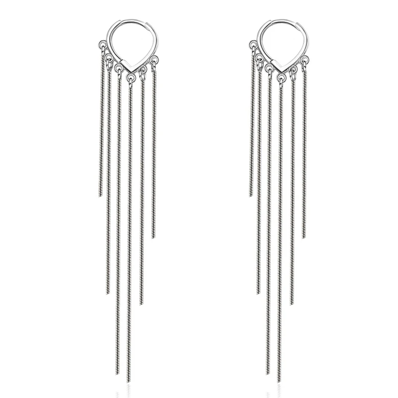 925 Sterling Silver New Long Tassel Heart-shaped Earrings Female Korean Elegant Fashion Classic Earrings Jewelry Gift
925 Sterling Silver New Long Tassel Heart-shaped Earrings Female Korean Elegant Fashion Classic Earrings Jewelry Gift