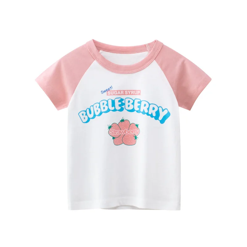 Lucashy Fashion New Baby Girls Short Sleeves Summer Kids T-Shirt Cartoon Print Children Tees Casual Tops Clothings For 2-8Y
Lucashy Fashion New Baby Girls Short Sleeves Summer Kids T-Shirt Cartoon Print Children Tees Casual Tops Clothings For 2-8Y