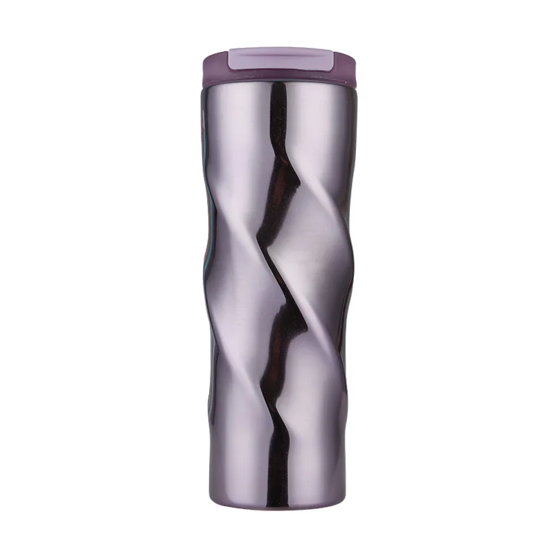 New Spiral Coffee Cup Stainless Steel Vacuum Cup Cup Gift Cup Gradient Color Water Cup
New Spiral Coffee Cup Stainless Steel Vacuum Cup Cup Gift Cup Gradient Color Water Cup