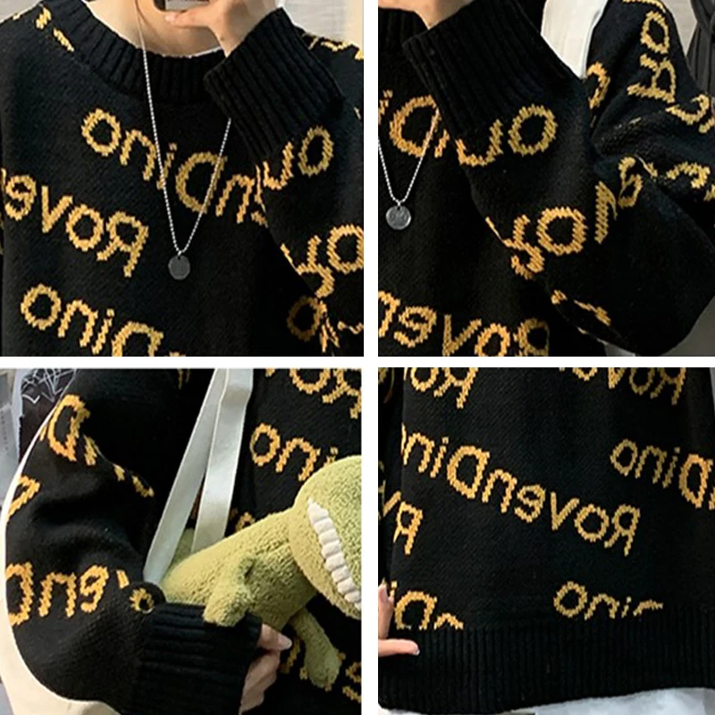 Autumn Pullovers Men Warm Printed Soft Loose High Street Sweaters Youth Korean Style Couple Vintage All-match Fashion Harajuku
Autumn Pullovers Men Warm Printed Soft Loose High Street Sweaters Youth Korean Style Couple Vintage All-match Fashion Harajuku