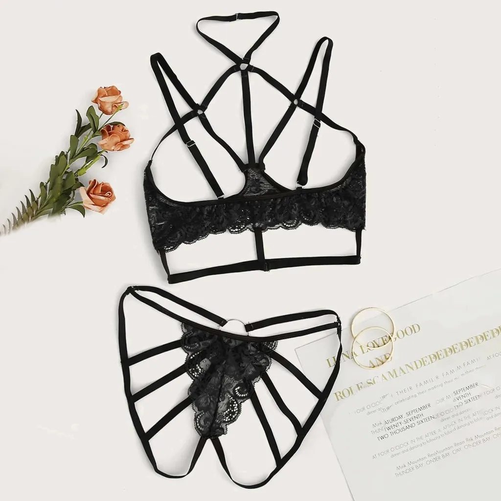 Plus Size Sexy Lace Lingerie Women Erotic Underwear Hollow Out Bra Porno Crotchless G-string Langerie Set Bandage Sexy Clothes
Plus Size Sexy Lace Lingerie Women Erotic Underwear Hollow Out Bra Porno Crotchless G-string Langerie Set Bandage Sexy Clothes