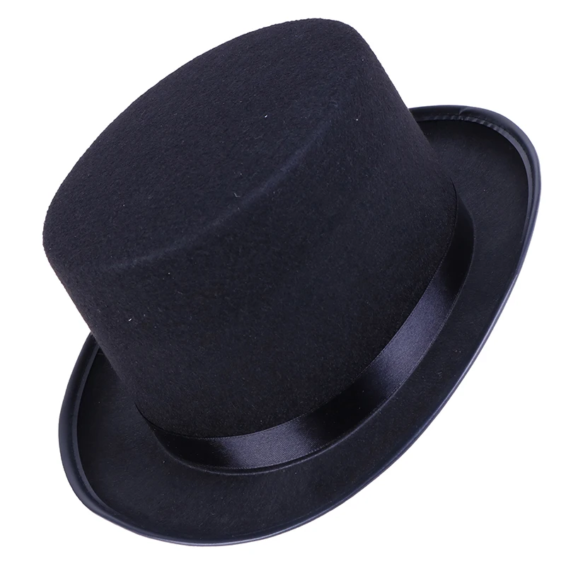 Black Top Hat Magician Costume - Gentlemen Tuxedo Formal Headwear Ringmaster for Theatrical Plays Musicals | Игрушки и хобби