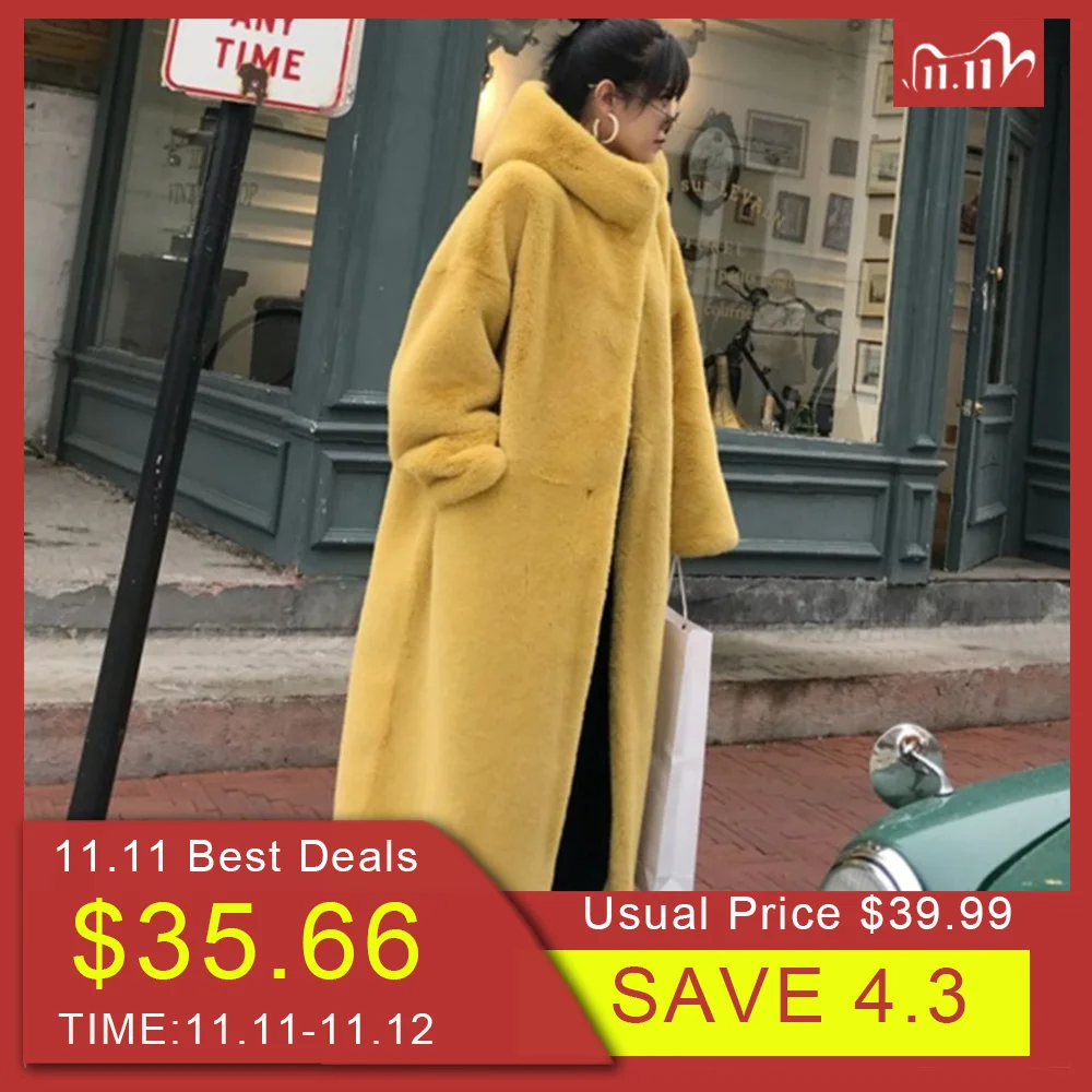 2021 Winter Hooded Women Faux Fur Coat Ladies Thick Warm Outwear Long Fur Jacket casaco feminino inverno casaco feminino tedy
2021 Winter Hooded Women Faux Fur Coat Ladies Thick Warm Outwear Long Fur Jacket casaco feminino inverno casaco feminino tedy