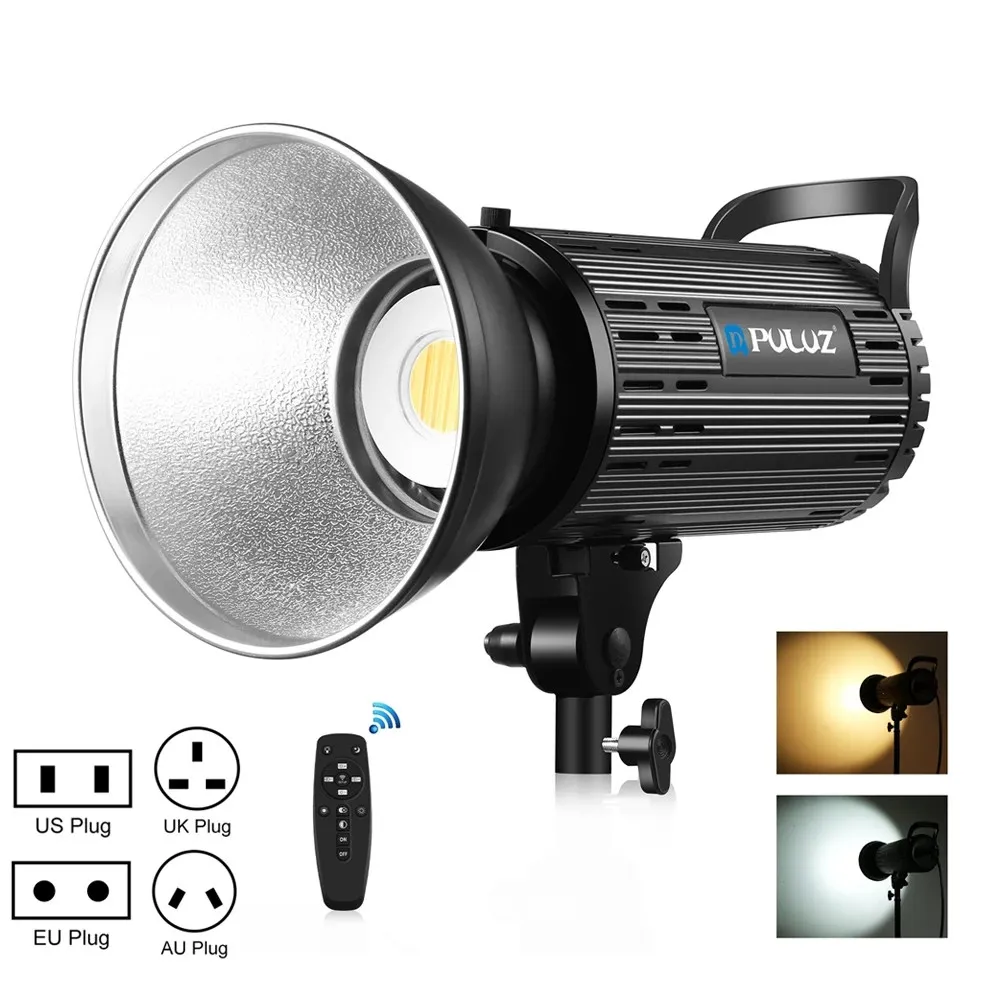 PULUZ 150W Studio Video Light 3200K-5600K Dual Color Temperature Built-in Dissipate Heat System with Remote Control US EU UK AU
PULUZ 150W Studio Video Light 3200K-5600K Dual Color Temperature Built-in Dissipate Heat System with Remote Control US EU UK AU
